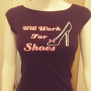 A Shoe Diva's Delight - this unique shirt was never worn!